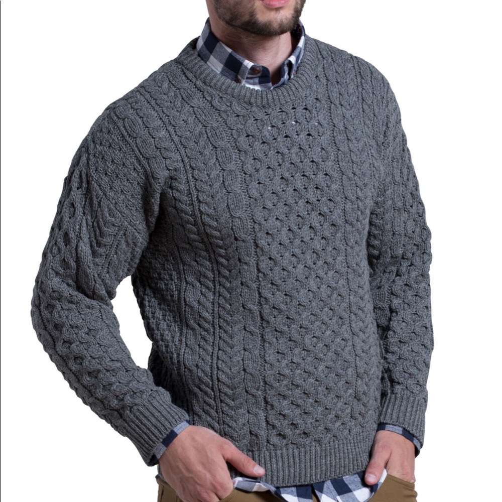 Rue Saint Patrick Men’s Large Ireland Merino Wool
